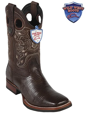 MEN'S WILD WEST BOOTS TEJU RANCH RUBBER SOLE | Rugged Cowboy