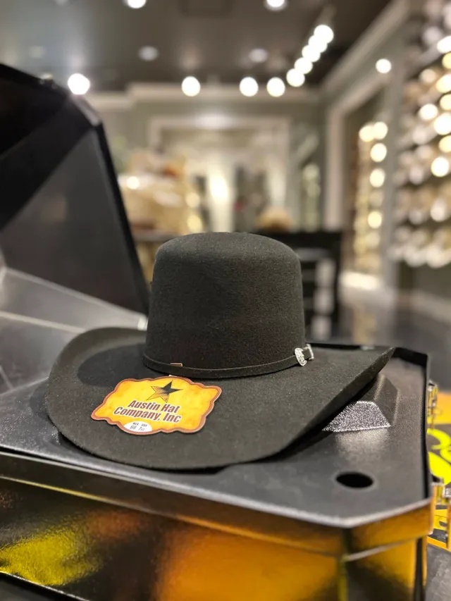 Rugged Cowboy Austin 4x Black Open Crown Felt Hat | Rugged  display picture 1