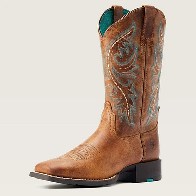 Ariat Round Up Back Zip Western Boots | Rugged Cowboy Boots