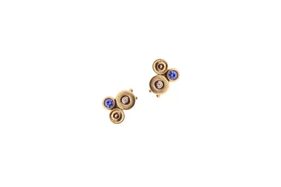 Ocean Stud Earrings- Sapphire