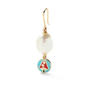 Magic Shroom Pearl Drop Earring