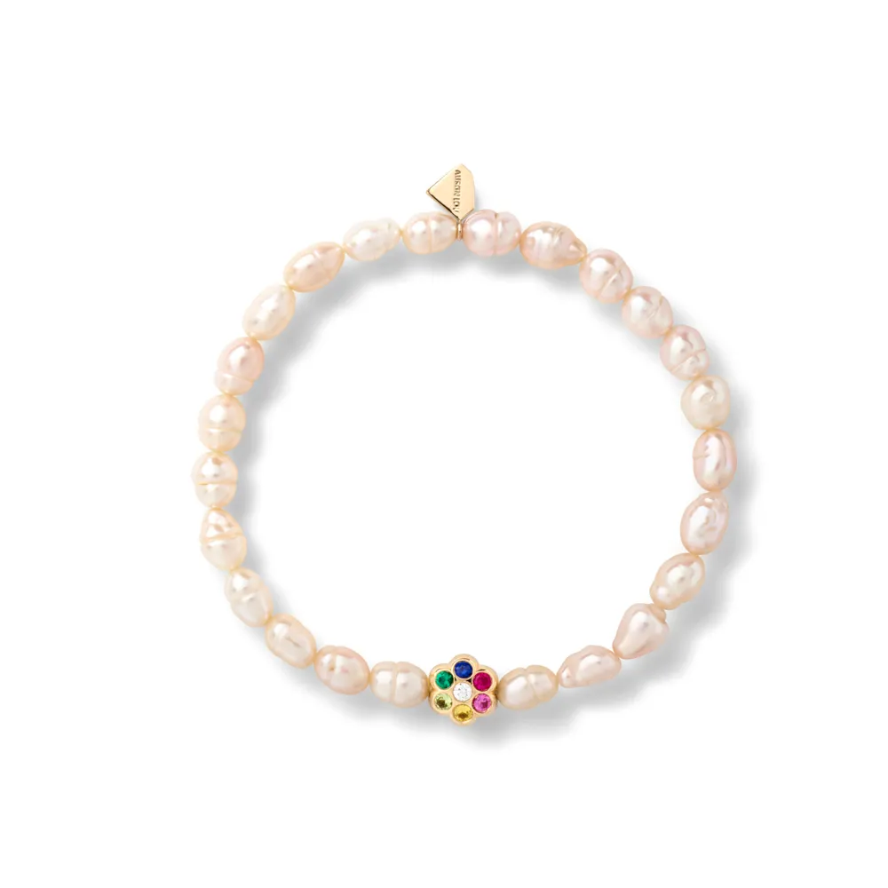 Flower Power Pearl Bracelet