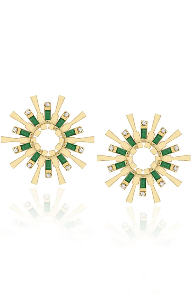 Valentim Emerald Earrings