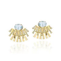 Valentim Blue Topaz Earrings