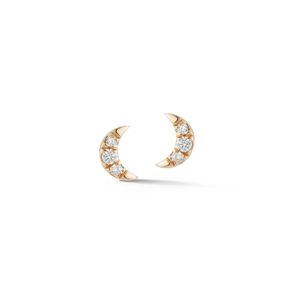 Mini Crescent Moon´studs