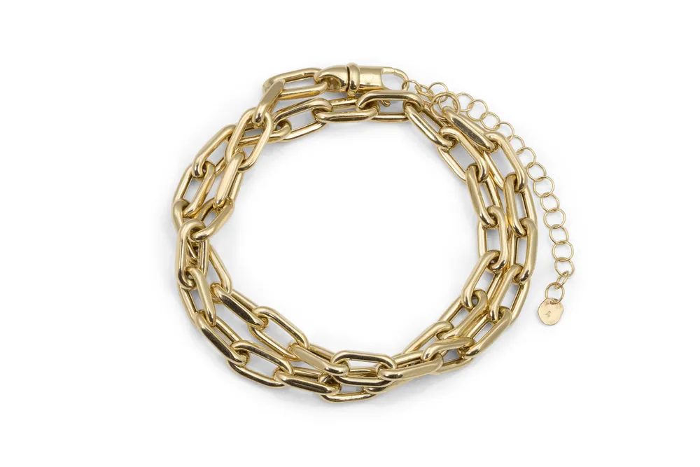 MICA Link Double Wrap Bracelet