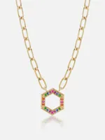 Rainbow Foundation Cable Chain Necklace