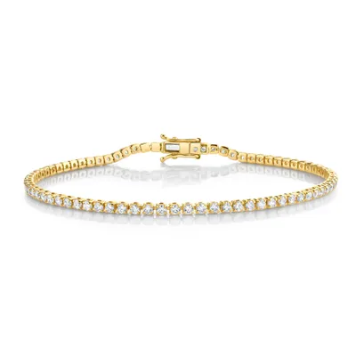 Diamond Single Line Thread Bracelet