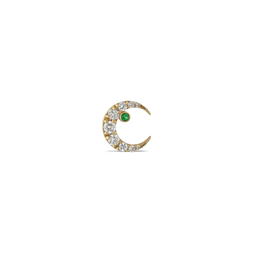 “Celeste“ Mini Crescent Stud Earring