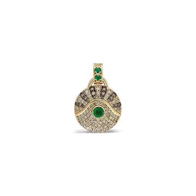 “Acu“ Diamond and Emerald Pendant