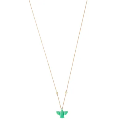 Baby Chrysoprase Thunderbird Necklace