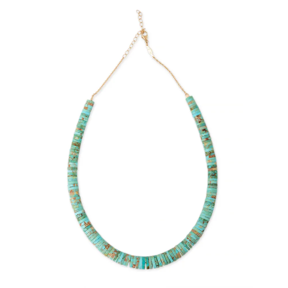 Heishi Turquoise Beaded Necklace