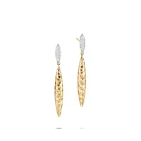 Hammered Drop Earrings