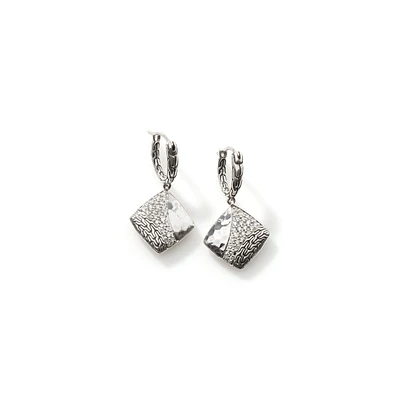 Classic Chain Square Drop Earrings