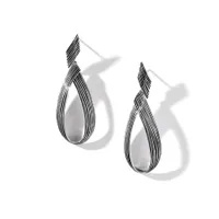 Bamboo Striated Drop Earrings