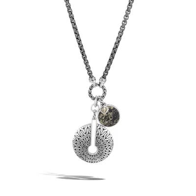 Classic Chain Radial Pendant Necklace