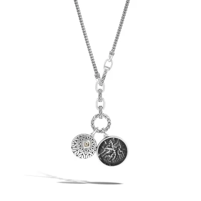 Reticulated Amulet Keyring Necklace Set