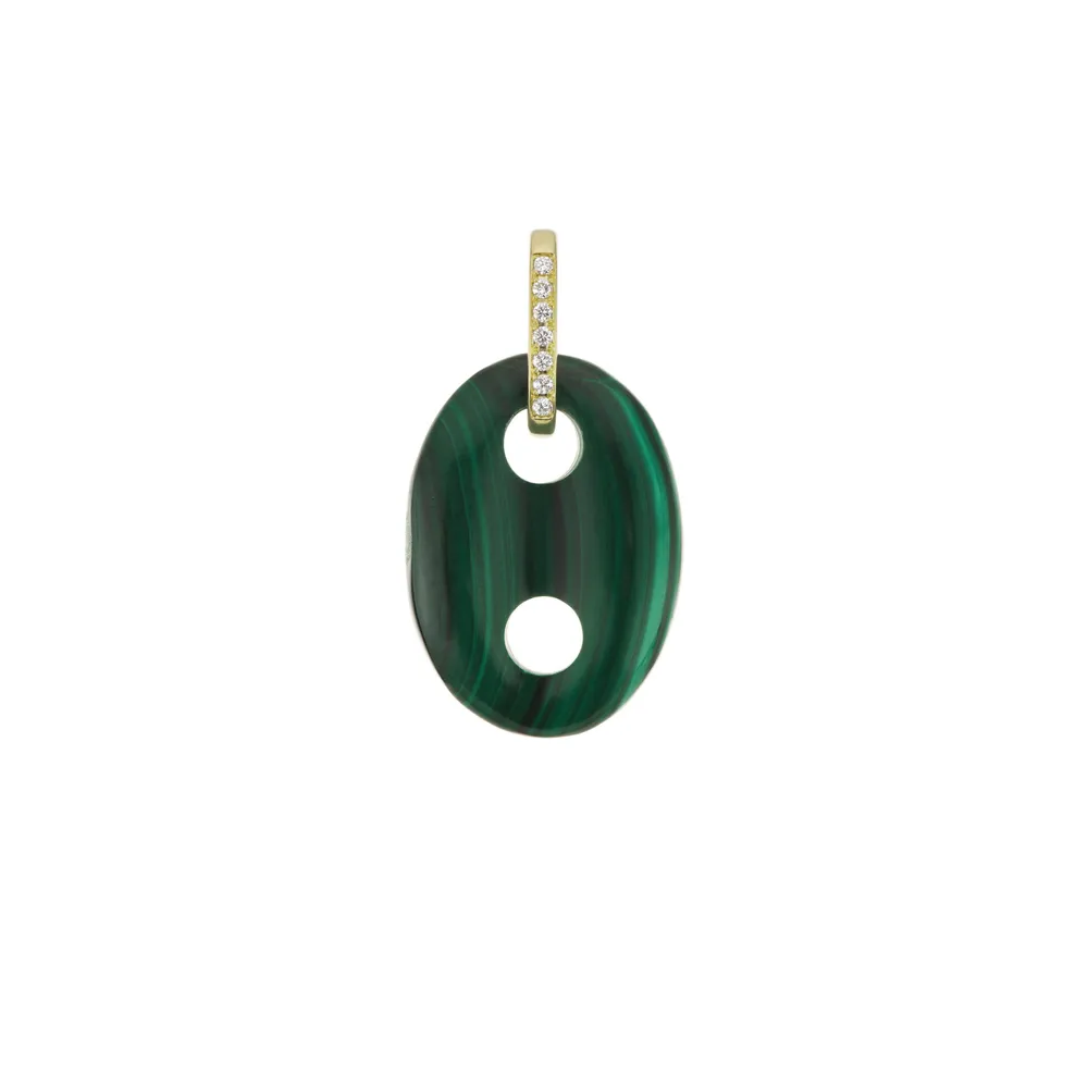 Malachite Mariner Link Charm