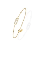 Move Uno Yellow Gold Pave Bracelet