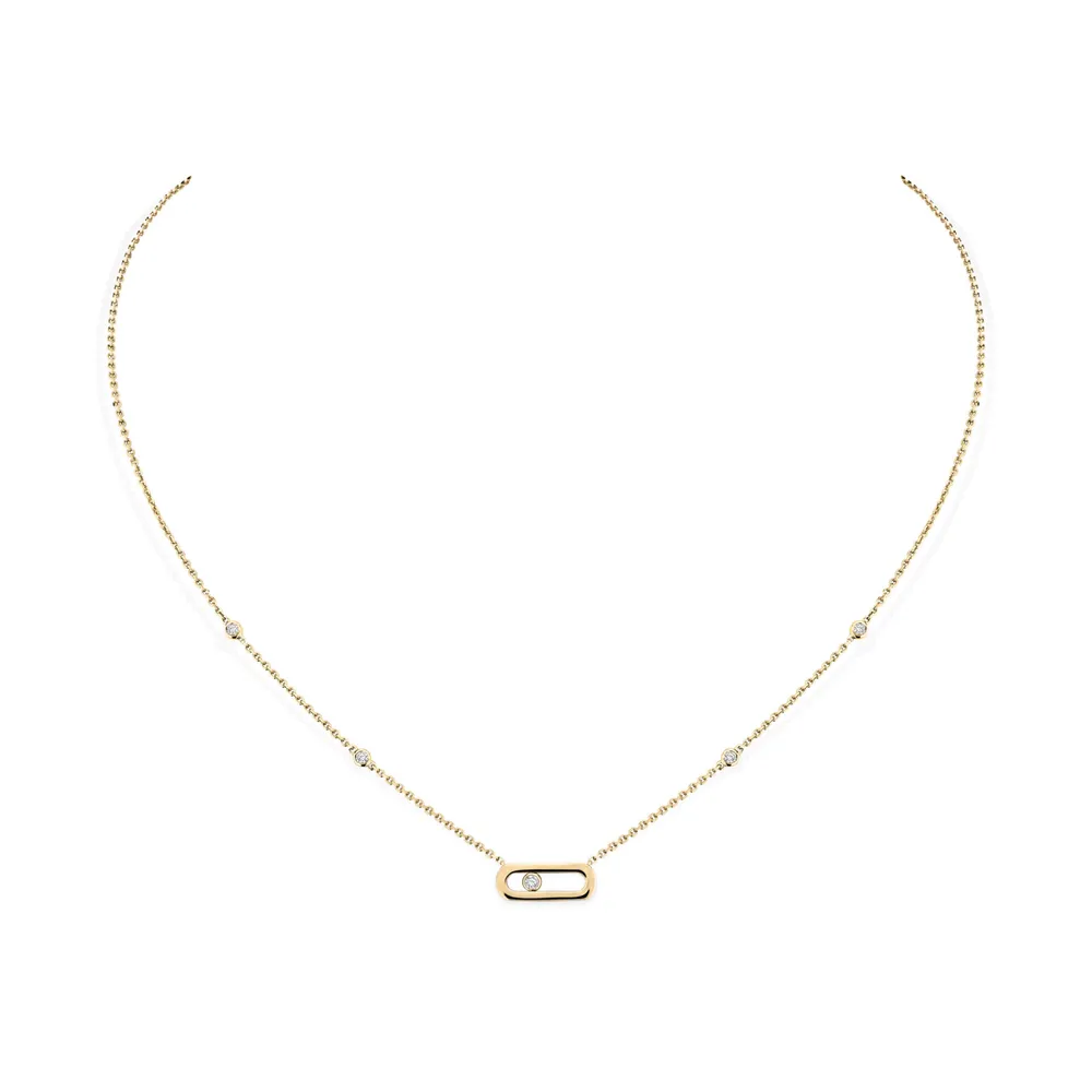 Yellow Gold Move Uno Necklace
