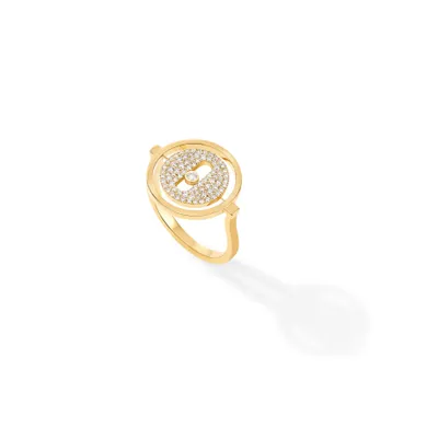 Yellow Gold Lucky Move Pave PM Ring