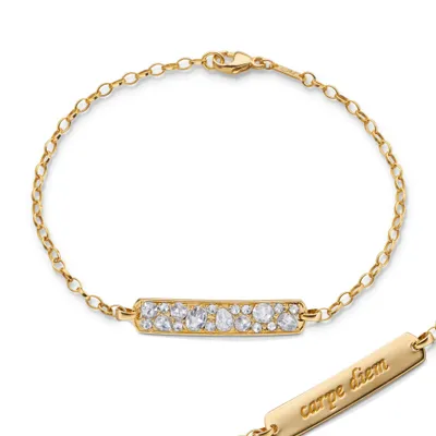 Rosecut Diamond “Carpe Diem“ Petite Poesy Bracelet