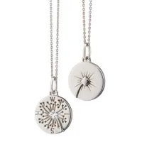 “Wish“ Dandelion Sterling Silver Intaglio Charm