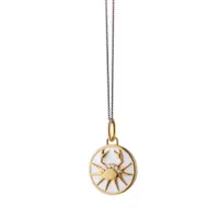 Zodiac X Color Mini Cancer Charm Necklace Length 17"