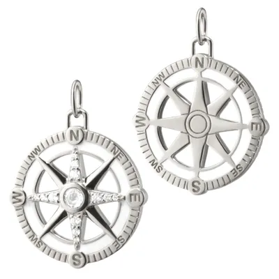 Adventure“ Compass Charm with Enamel and Sapphires