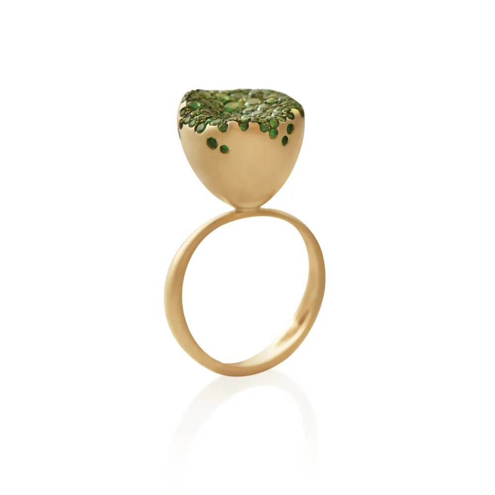 Baby Malak Flourish Bonbon Medium Round Ring