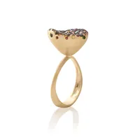 Baby Malak Flourish Bonbon Small Marquise Ring