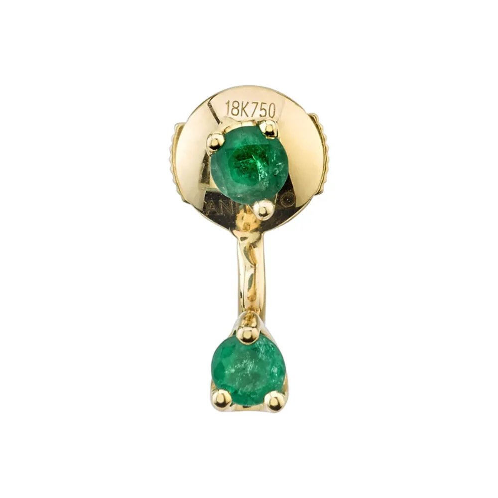 Classic Emerald Orbit Earring