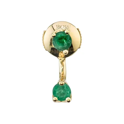 Classic Emerald Orbit Earring