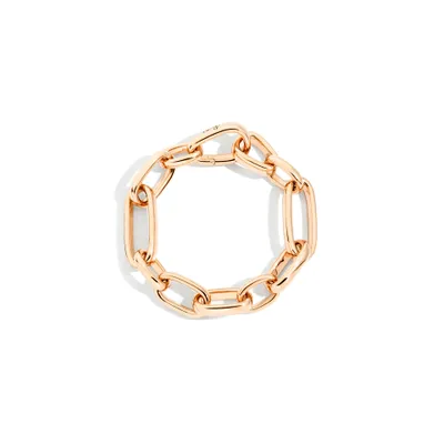 Iconica Rose Gold Slim Chain Bracelet Size Medium