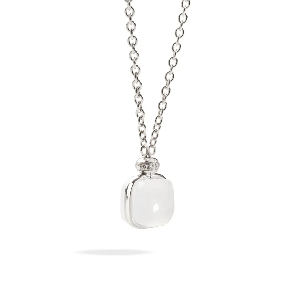 Nudo Milky Quartz & Diamond Necklace