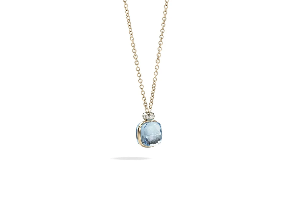 Nudo Sky Blue Topaz & Diamond Necklace