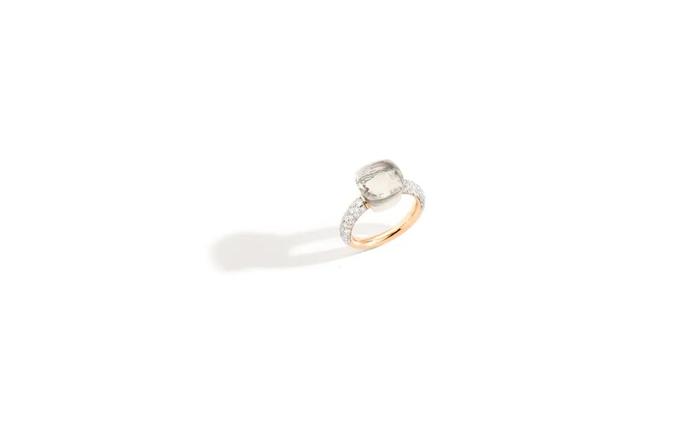 Nudo Petite Rose Gold Diamond Ring Size 5.5