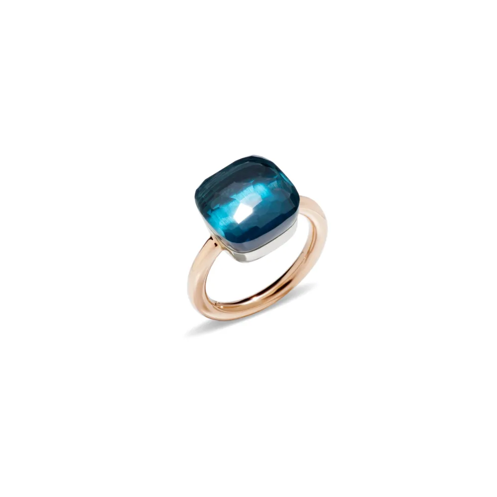 Nudo Maxi London Blue Topaz Ring Size 6 3/4