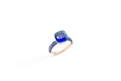 Nudo Classic London Blue Topaz, Lapis & Blue Sapphire Ring