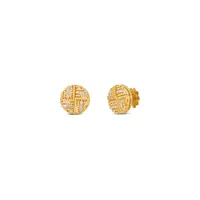 Royal Opera Diamond Accent Round Stud Earrings