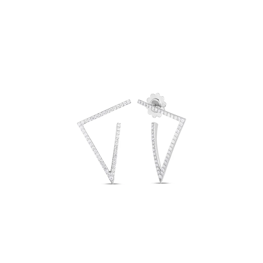 Triangle Diamond Earrings