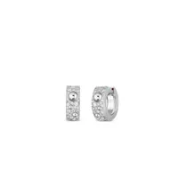 Pois Moi Luna White Gold Diamond Huggie Earring