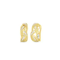 Byzantine Barocco Two-Tone Diamond Earrings