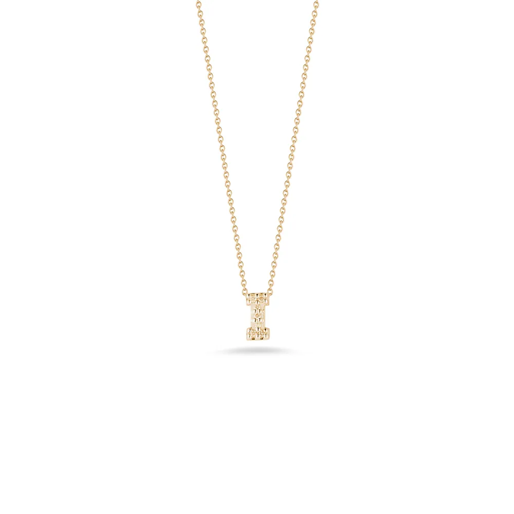 Tiny Treasures Diamond Love Letter “I“ Necklace