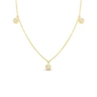 Diamonds by the Inch Dangling Three Station Necklace