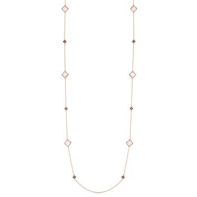 Palazzo Ducale Mother-of-Pearl and Diamond Station Long Necklace