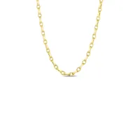 Designer Gold Almond Link Chain Length 22"