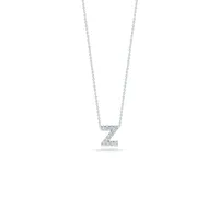 Tiny Treasures Diamond Love Letter “Z“ Necklace