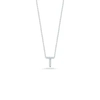 Tiny Treasures Love Letter T Necklace Length 16"" adjustable to 18""