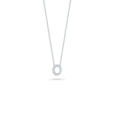 Tiny Treasures Diamond Love Letter “O“ Necklace